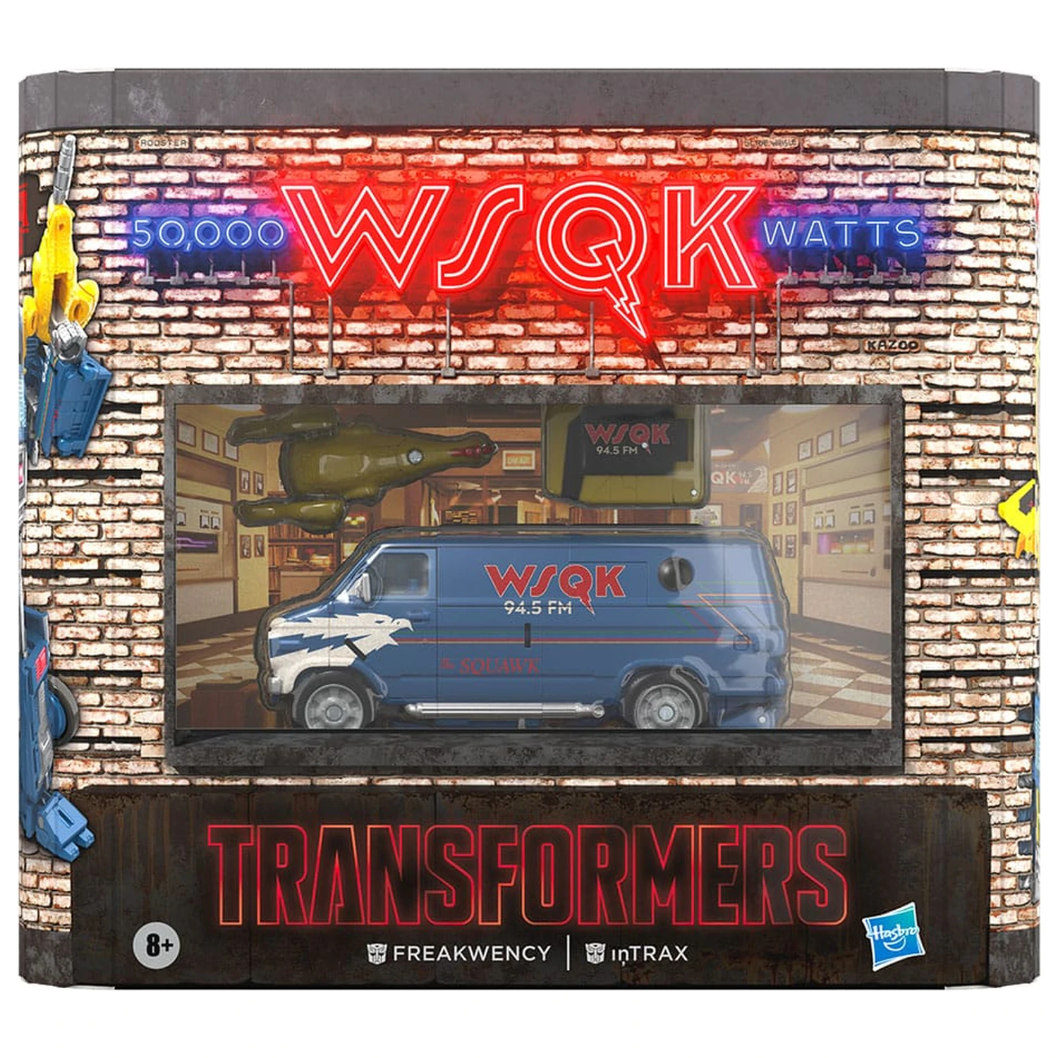 Stranger Things x Transformers Action-Figuren 2er-Pack Freakwency & 8-Trax 15 cm Produktfoto