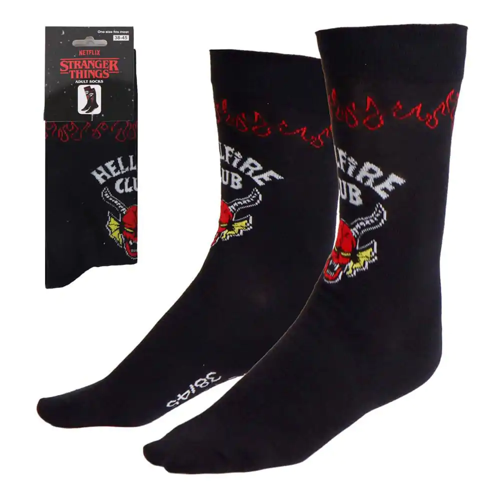 Stranger Things Socken Hellfire Club Schwarz 38-45 Produktfoto