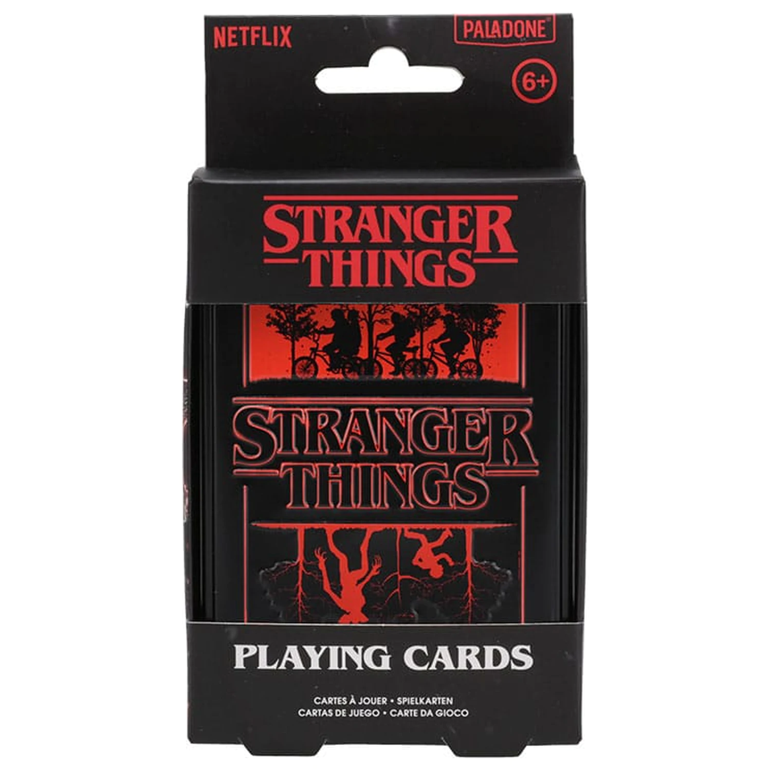 Stranger Thinngs 5 Spielkarten Metall Produktfoto