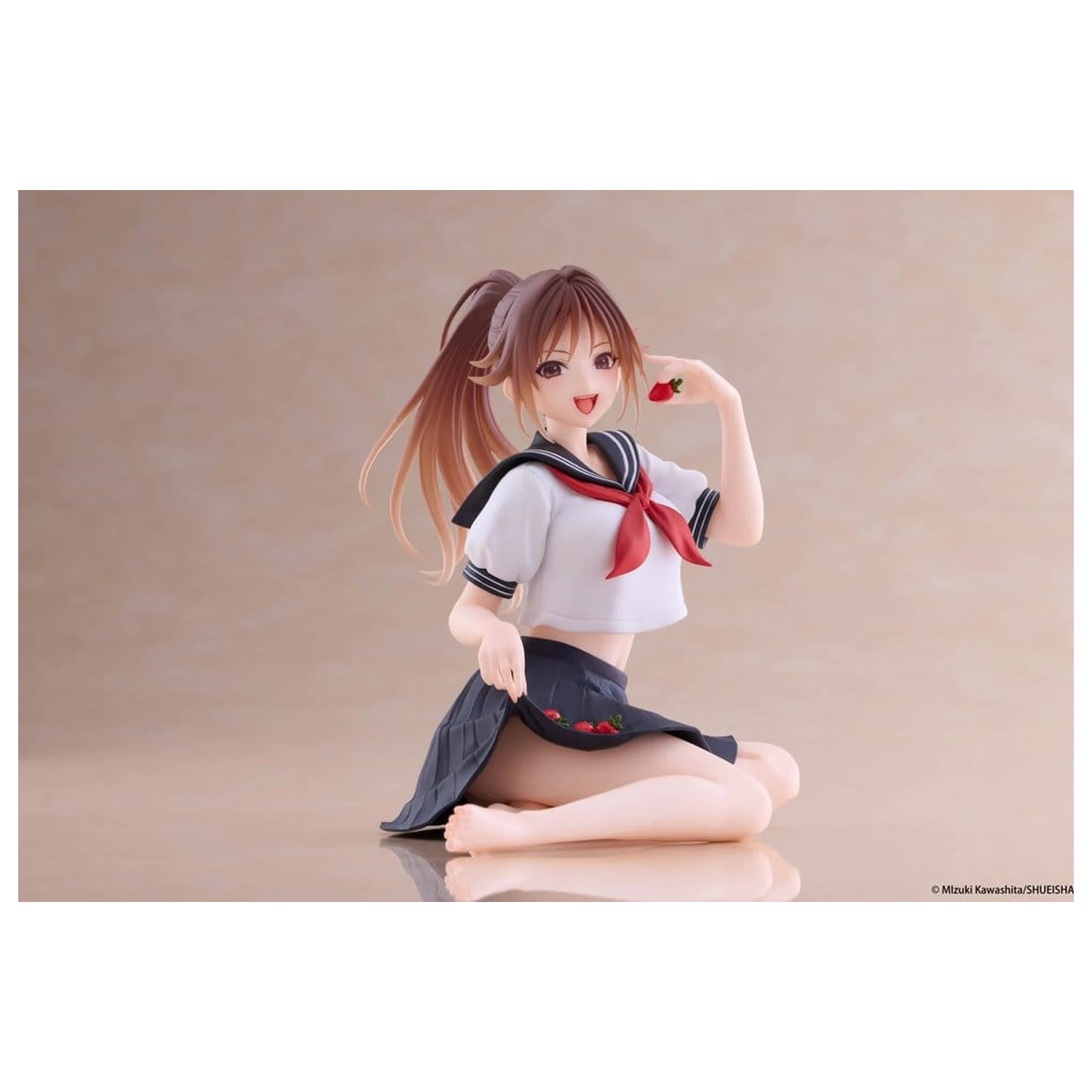 Strawberry 100% Desktop Cute PVC Figur Satsuki Kitaoji (School uniform Ver.) 18 Zentimeter Produktfoto