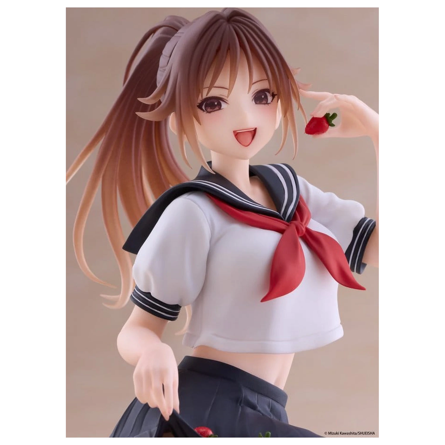 Strawberry 100% Desktop Cute PVC Figur Satsuki Kitaoji (School uniform Ver.) 18 Zentimeter Produktfoto