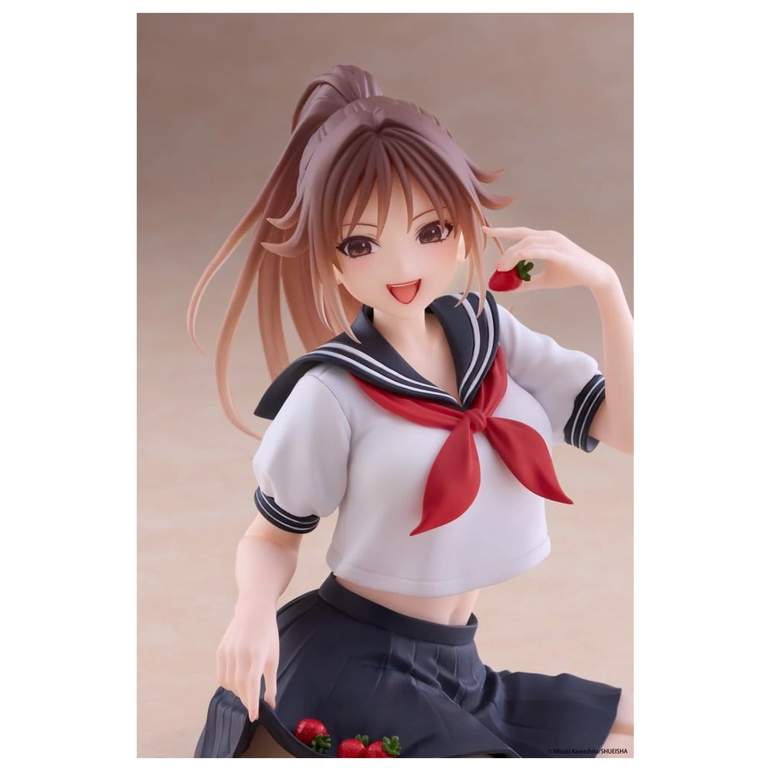 Strawberry 100% Desktop Cute PVC Figur Satsuki Kitaoji (School uniform Ver.) 18 Zentimeter Produktfoto