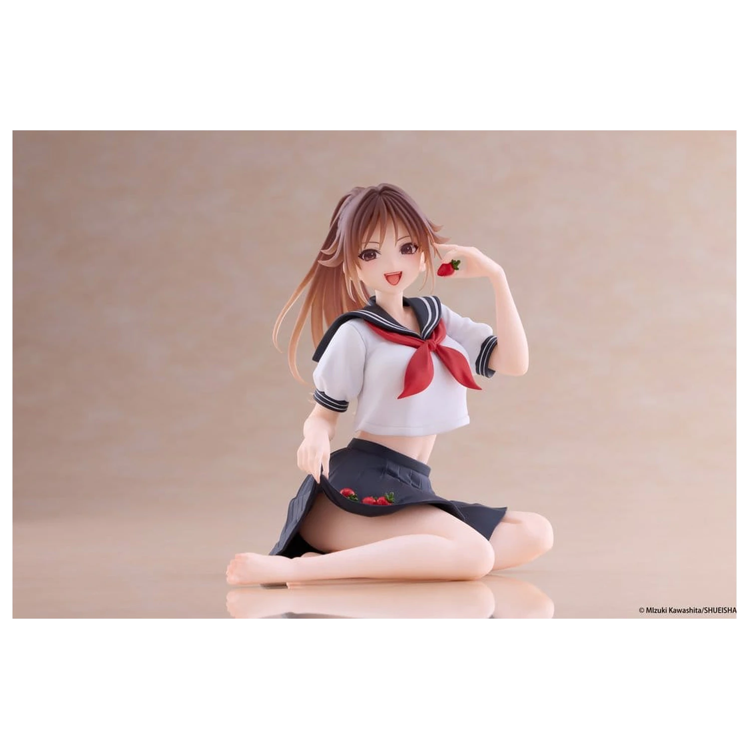 Strawberry 100% Desktop Cute PVC Figur Satsuki Kitaoji (School uniform Ver.) 18 Zentimeter Produktfoto