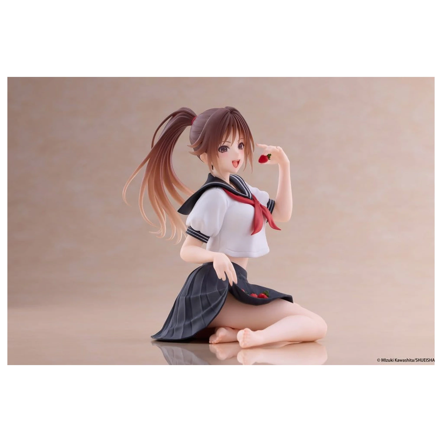 Strawberry 100% Desktop Cute PVC Figur Satsuki Kitaoji (School uniform Ver.) 18 Zentimeter Produktfoto