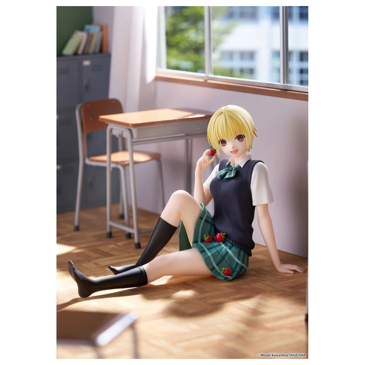 Strawberry 100% Desktop Cute PVC Figur Tsukasa Nishino (School uniform Ver.) 13 cm Produktfoto