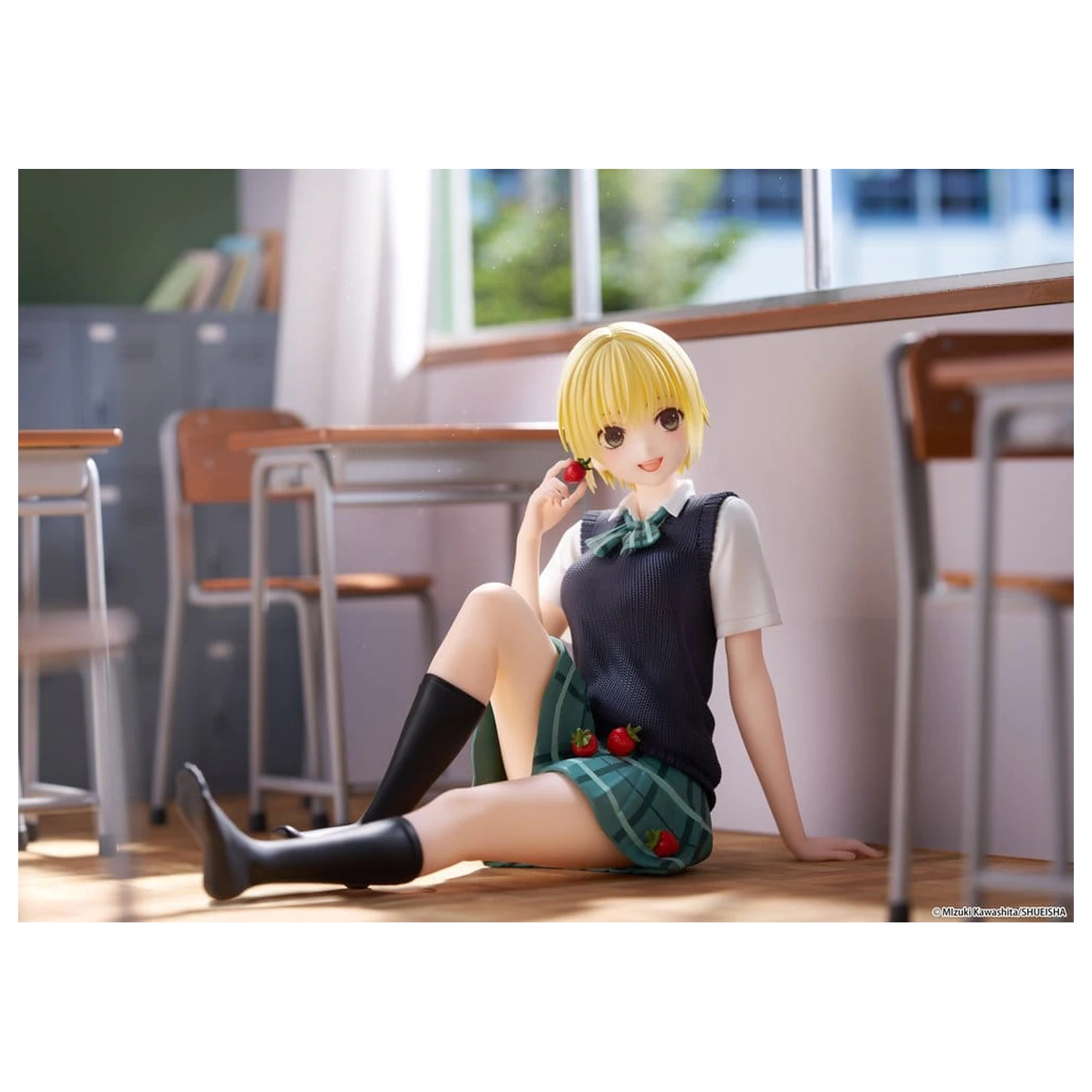 Strawberry 100% Desktop Cute PVC Figur Tsukasa Nishino (School uniform Ver.) 13 cm Produktfoto