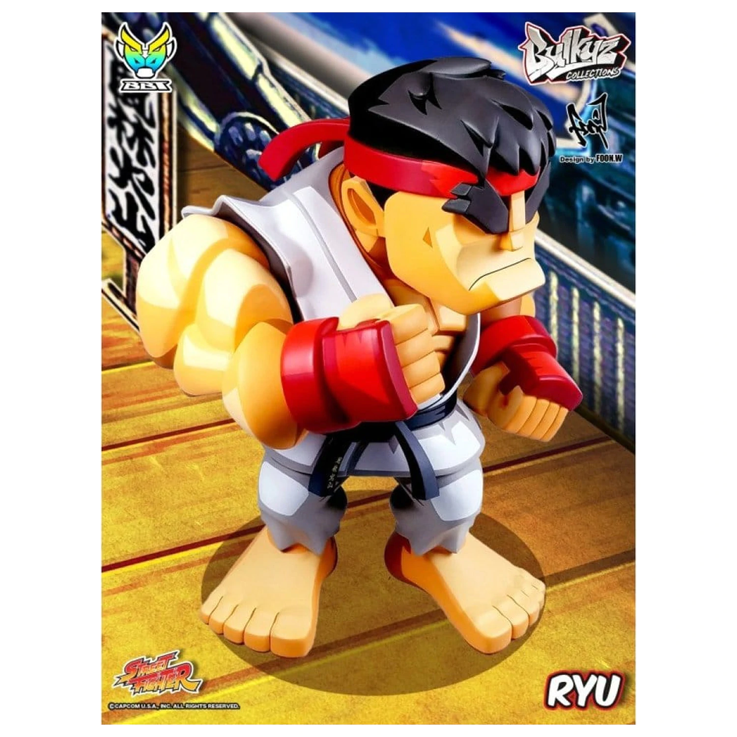 Street Fighter Bulkyz Vinyl Figur Ryu 30 cm Produktfoto