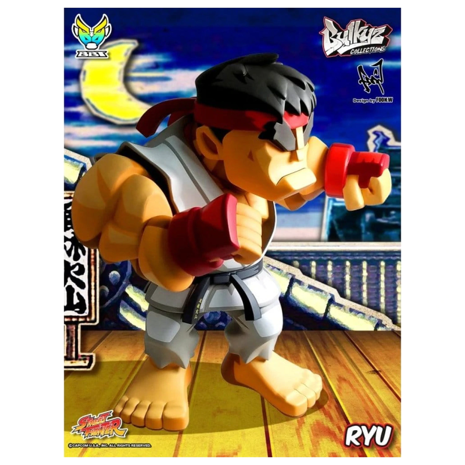 Street Fighter Bulkyz Vinyl Figur Ryu 30 cm Produktfoto