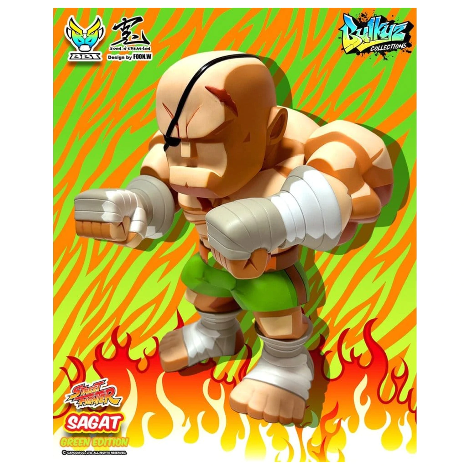 Street Fighter Bulkyz Vinyl Figur Sagat 30 cm Produktfoto