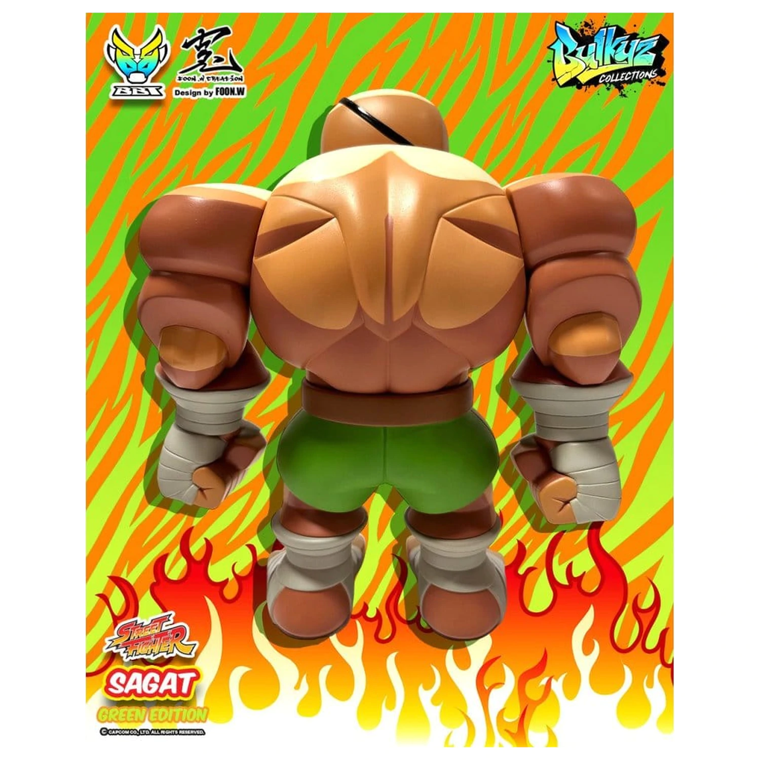 Street Fighter Bulkyz Vinyl Figur Sagat 30 cm Produktfoto