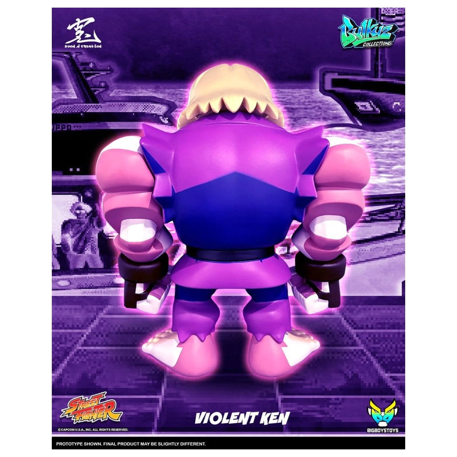 Street Fighter Bulkyz Vinyl Figur Violent Ken 30 cm Produktfoto