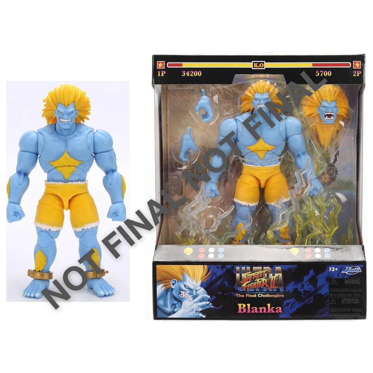 Street Fighter II Actionfigur Blanka P2 19 cm Produktfoto
