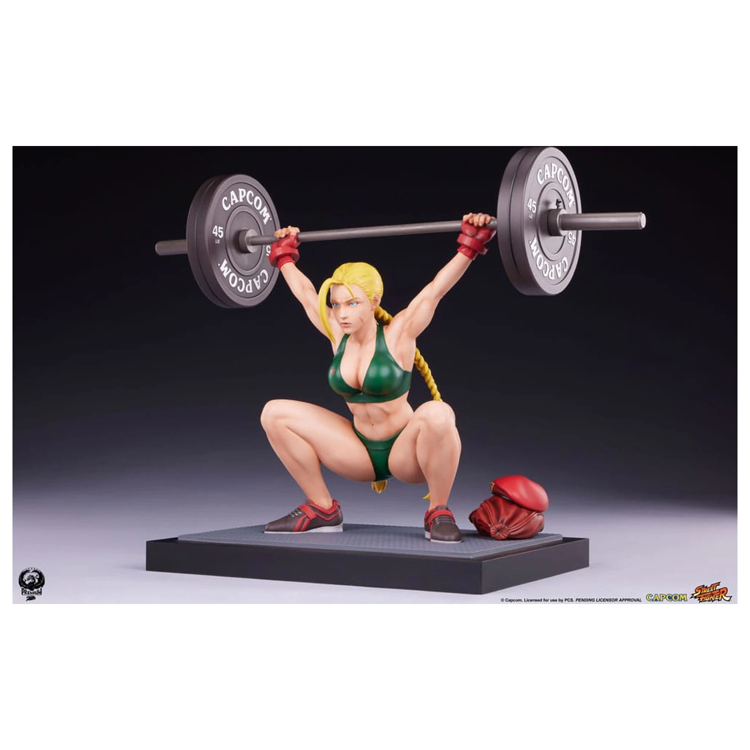 Street Fighter Premier Series Statue 1/4 Cammy: Powerlifting 41 cm Produktfoto