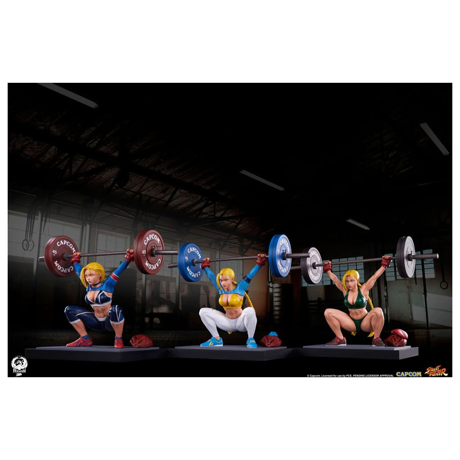 Street Fighter Premier Series Statue 1/4 Cammy: Powerlifting 41 cm Produktfoto