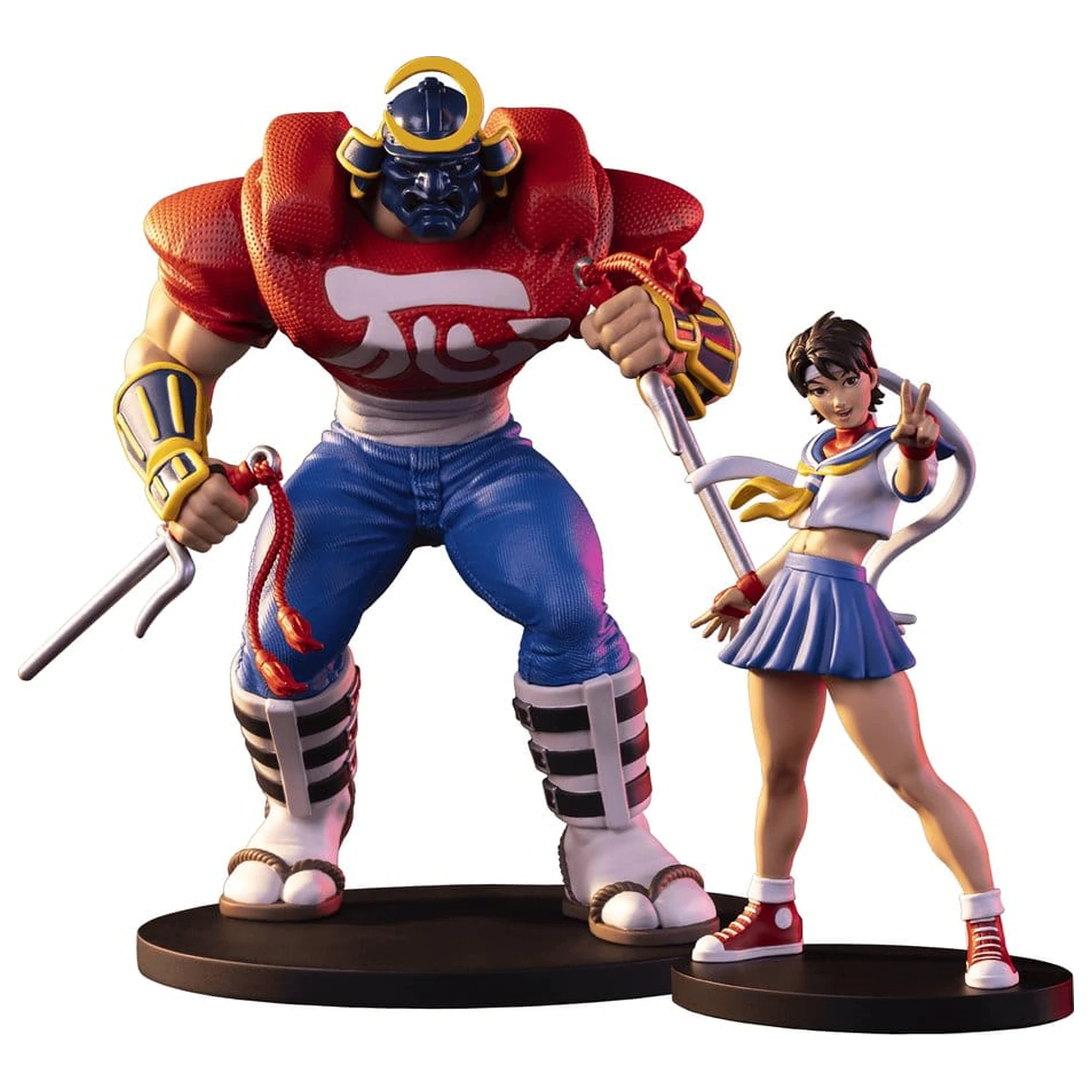 Street Fighter Street Jam Statuen 1/10 Sakura & Sodom 22 Zentimeter Produktfoto