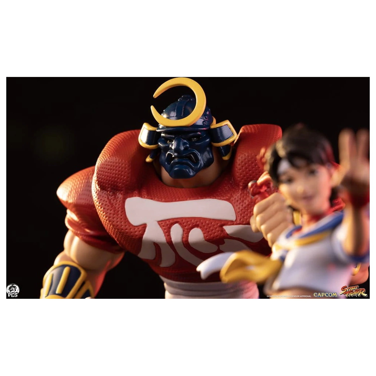 Street Fighter Street Jam Statuen 1/10 Sakura & Sodom 22 Zentimeter Produktfoto