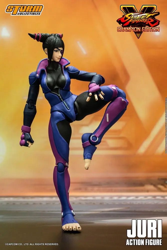 Street Fighter V Champion Edition Actionfigur 1/12 Juri Han 18 cm Produktfoto