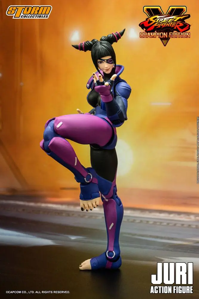Street Fighter V Champion Edition Actionfigur 1/12 Juri Han 18 cm Produktfoto