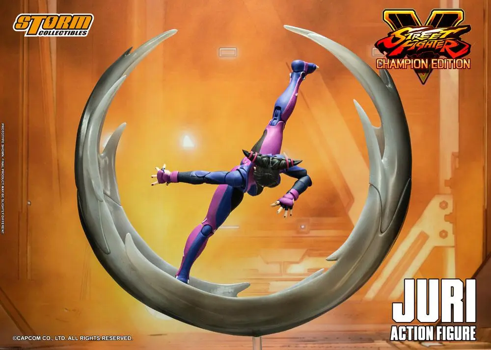 Street Fighter V Champion Edition Actionfigur 1/12 Juri Han 18 cm Produktfoto