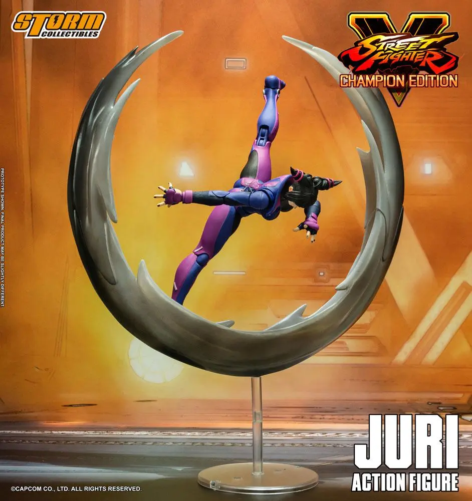 Street Fighter V Champion Edition Actionfigur 1/12 Juri Han 18 cm Produktfoto