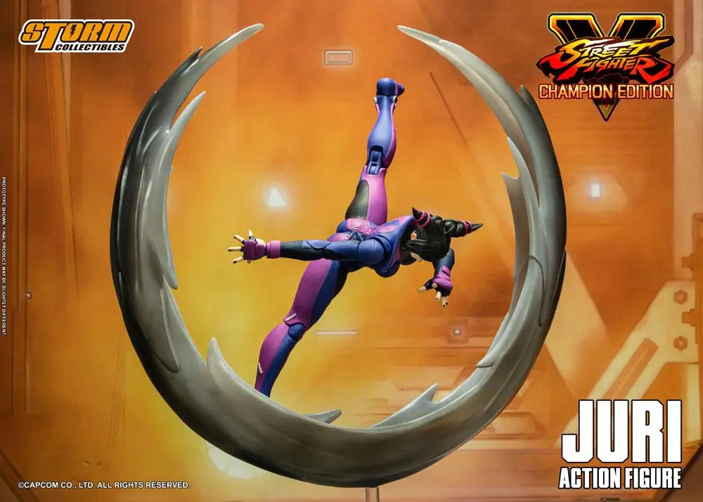 Street Fighter V Champion Edition Actionfigur 1/12 Juri Han 18 cm Produktfoto