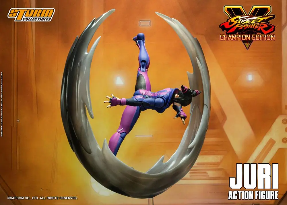 Street Fighter V Champion Edition Actionfigur 1/12 Juri Han 18 cm Produktfoto