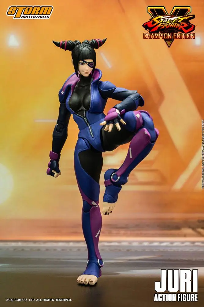 Street Fighter V Champion Edition Actionfigur 1/12 Juri Han 18 cm Produktfoto