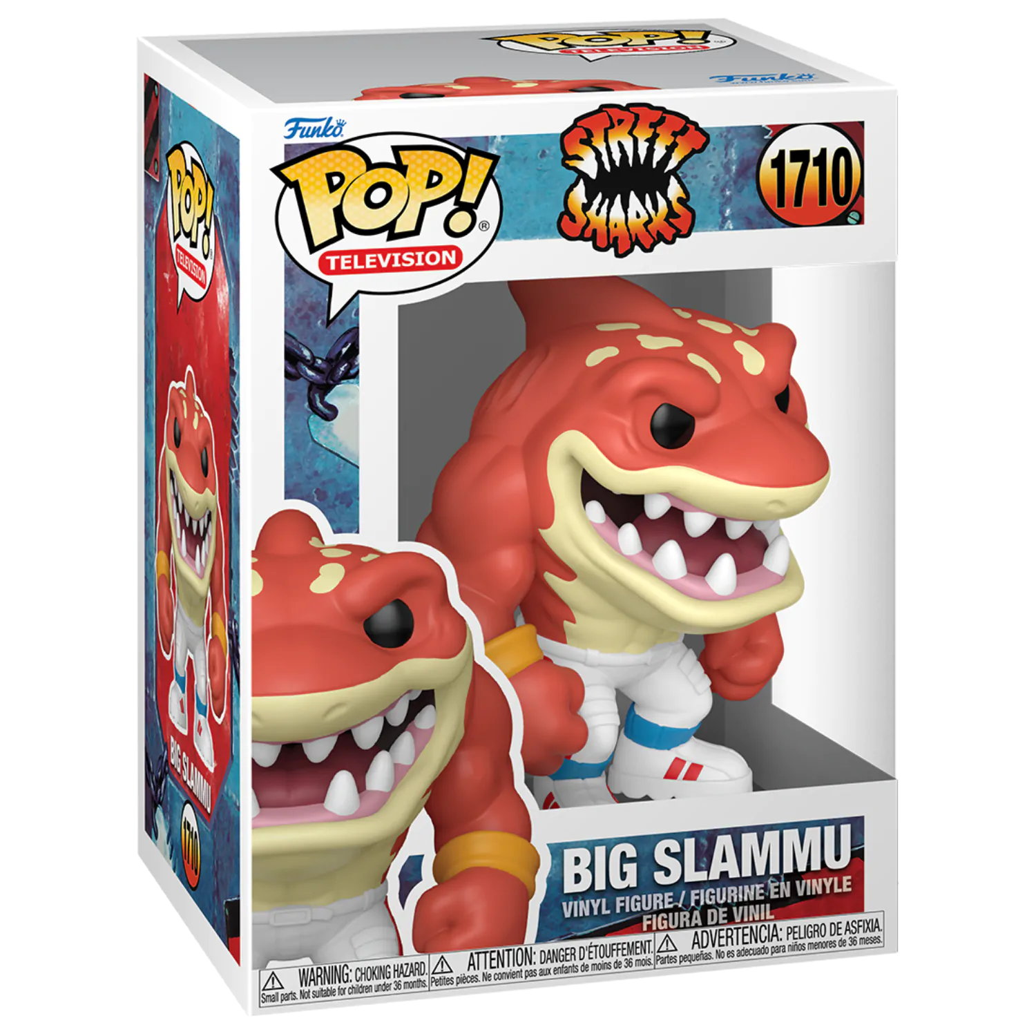 Street Sharks Funko POP! Television Vinylfigur Big Slammu 9 cm Produktfoto