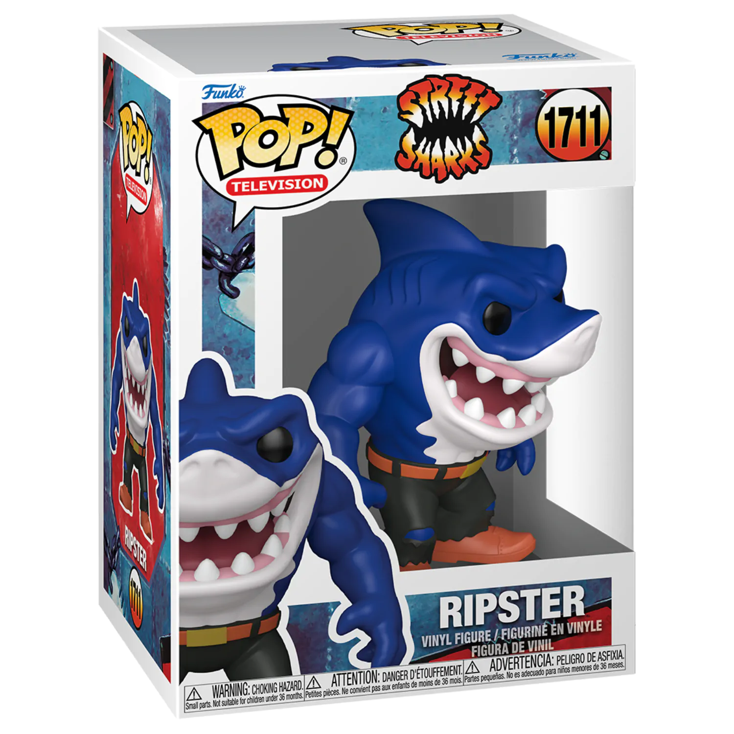 Street Sharks Funko POP! Television Vinyl Figur Ripster 9 cm Produktfoto