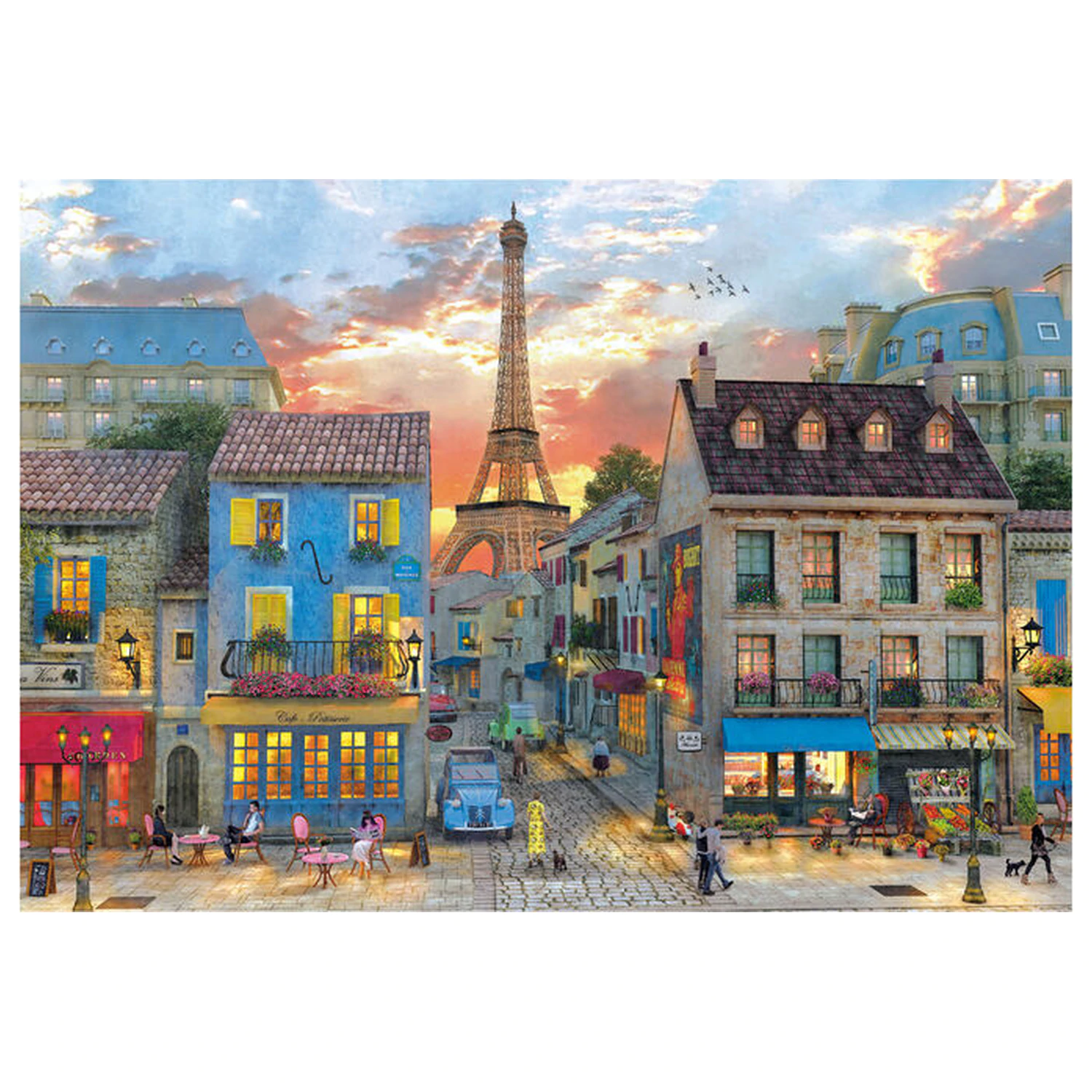 Streets of Paris Puzzle 1000 Teile Produktfoto