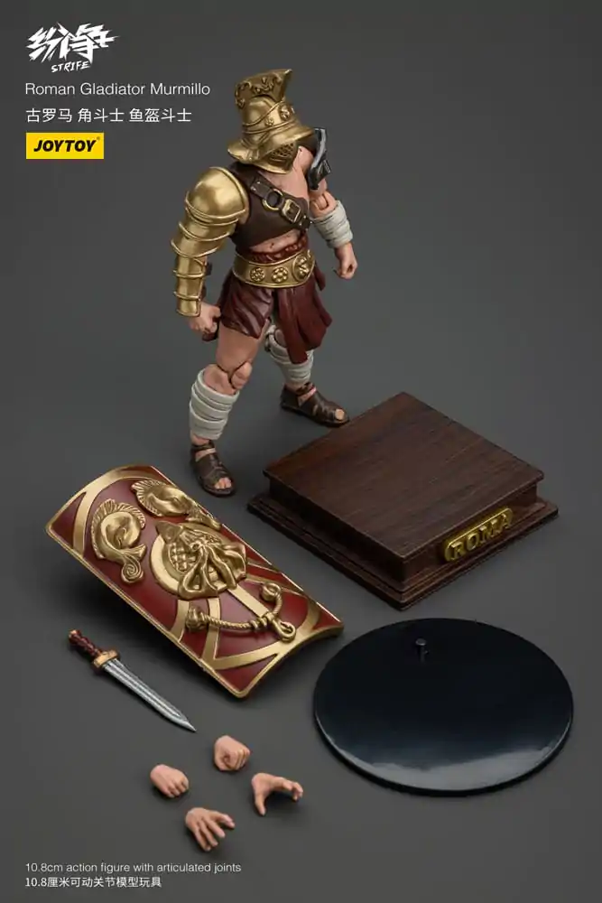 Strife Actionfigur 1/18 Roman Gladiator Murmillo 11 cm Produktfoto