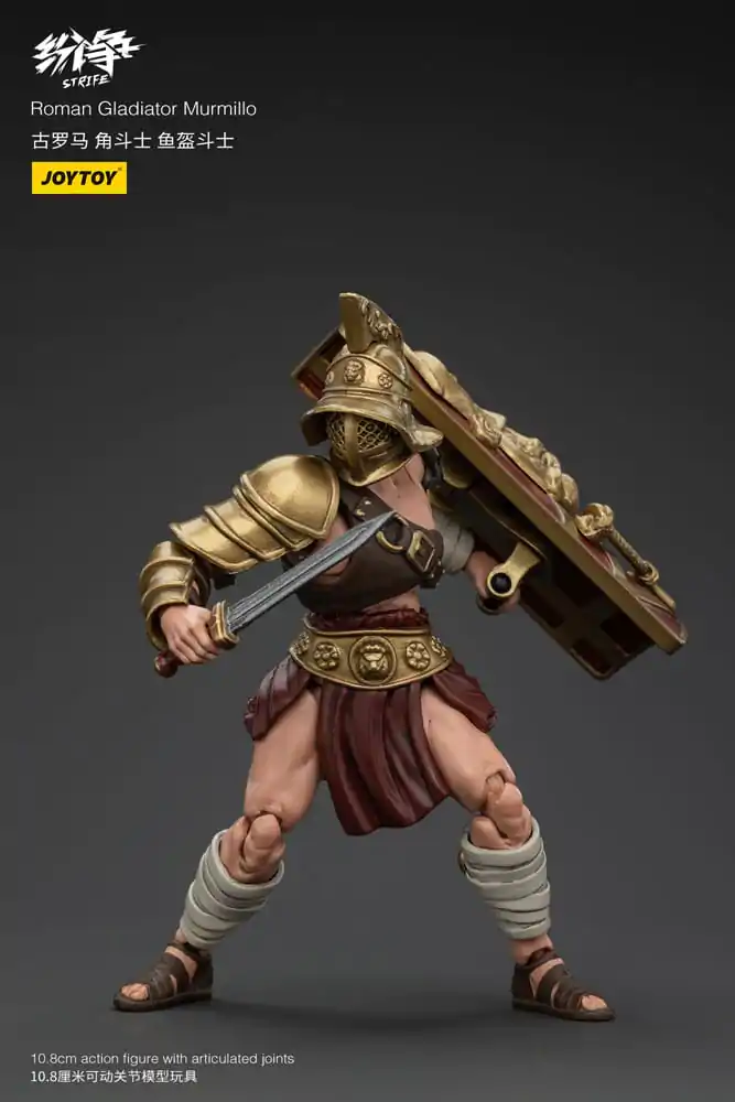 Strife Actionfigur 1/18 Roman Gladiator Murmillo 11 cm Produktfoto