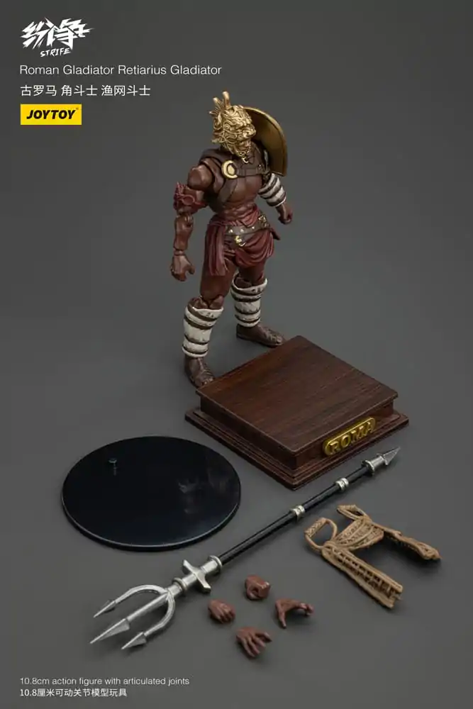 Strife Actionfigur 1/18 Roman Gladiator Retiarius Gladiator 11 cm termékfotó