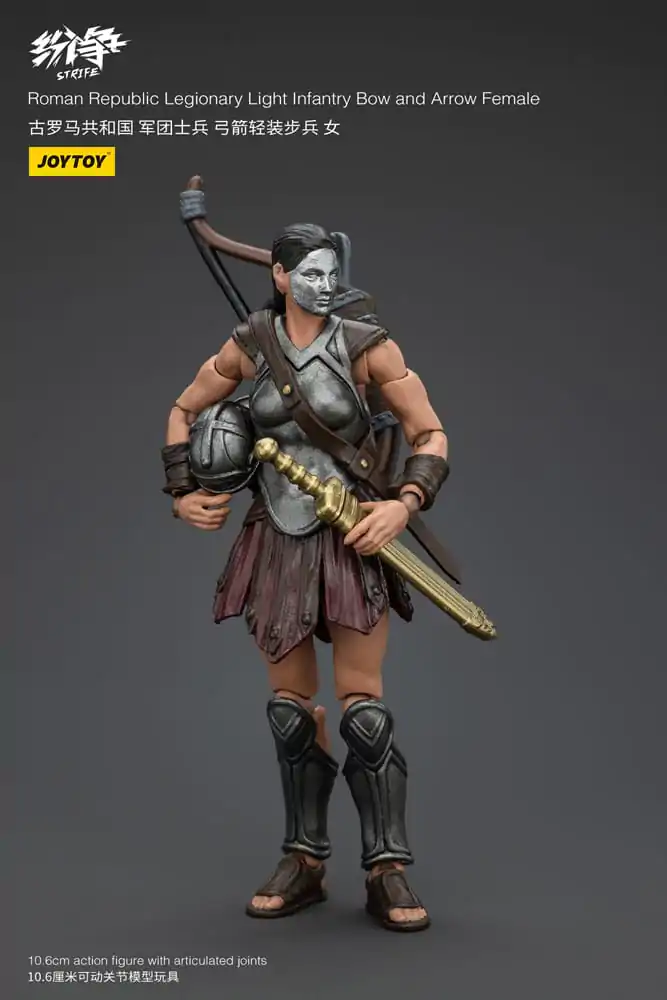 Strife Actionfigur 1/18 Roman Republic Legionary Light Infantry Bow and Arrow Female 11 cm Produktfoto