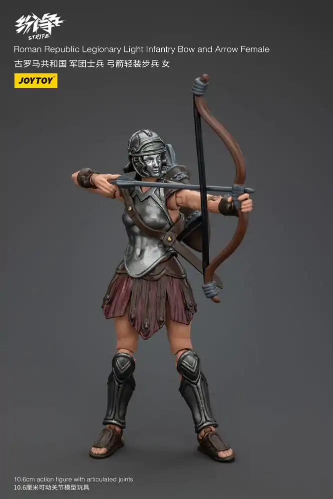 Strife Actionfigur 1/18 Roman Republic Legionary Light Infantry Bow and Arrow Female 11 cm Produktfoto