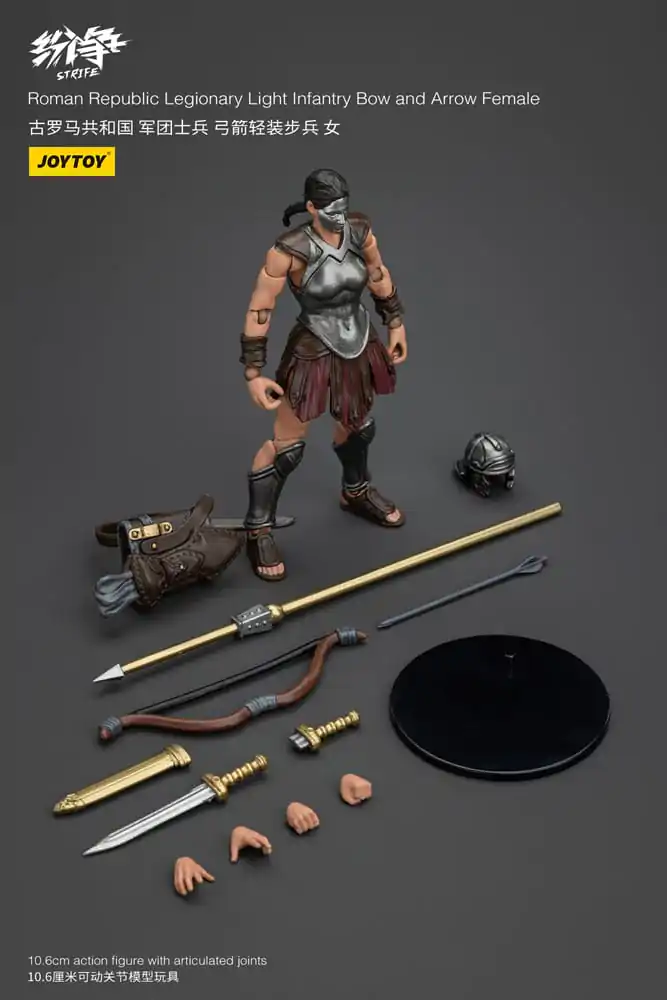 Strife Actionfigur 1/18 Roman Republic Legionary Light Infantry Bow and Arrow Female 11 cm Produktfoto
