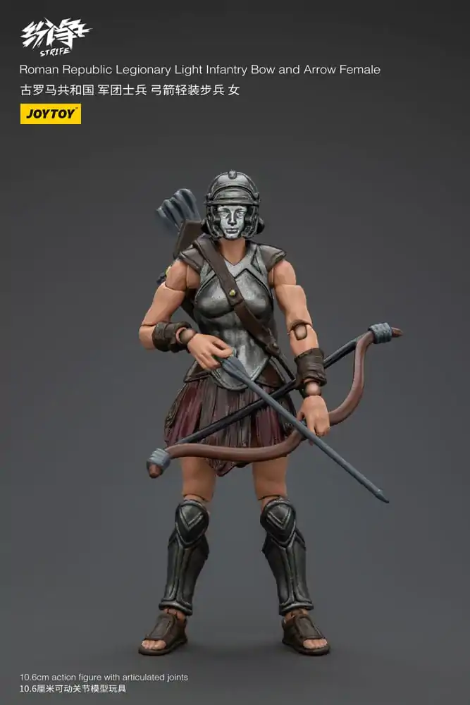 Strife Actionfigur 1/18 Roman Republic Legionary Light Infantry Bow and Arrow Female 11 cm Produktfoto