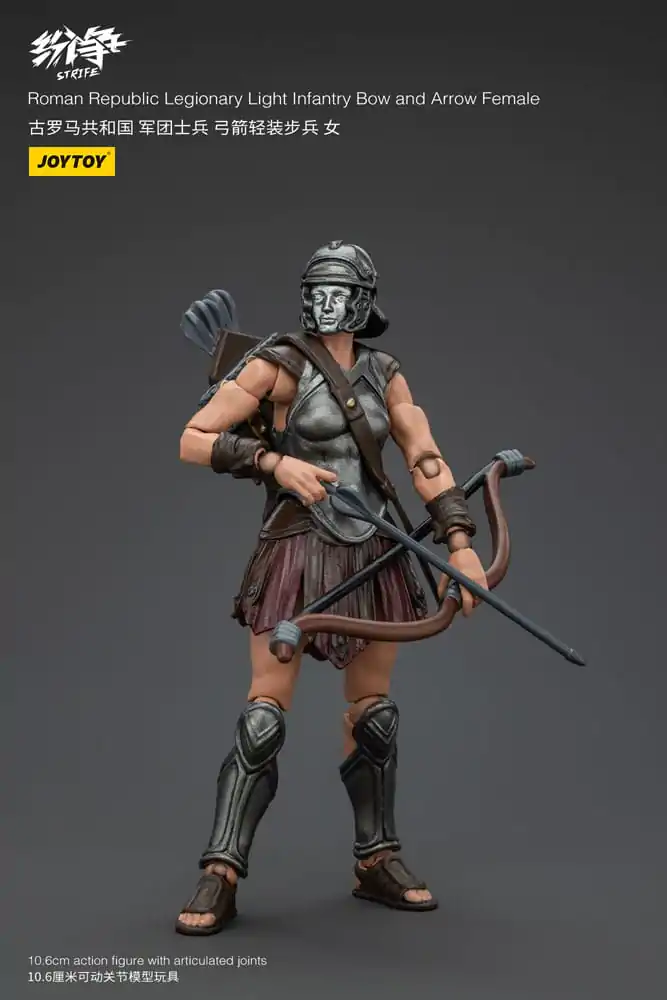 Strife Actionfigur 1/18 Roman Republic Legionary Light Infantry Bow and Arrow Female 11 cm Produktfoto