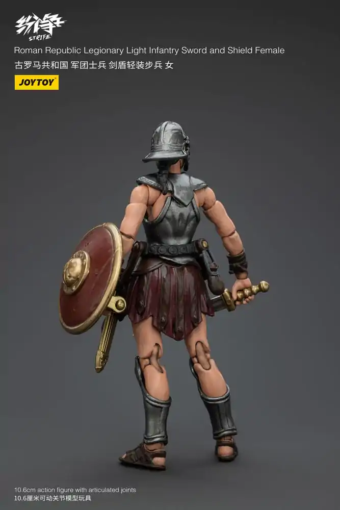 Strife Actionfigur 1/18 Roman Republic Legionary Light Infantry Sword and Shield Female 11 cm Produktfoto