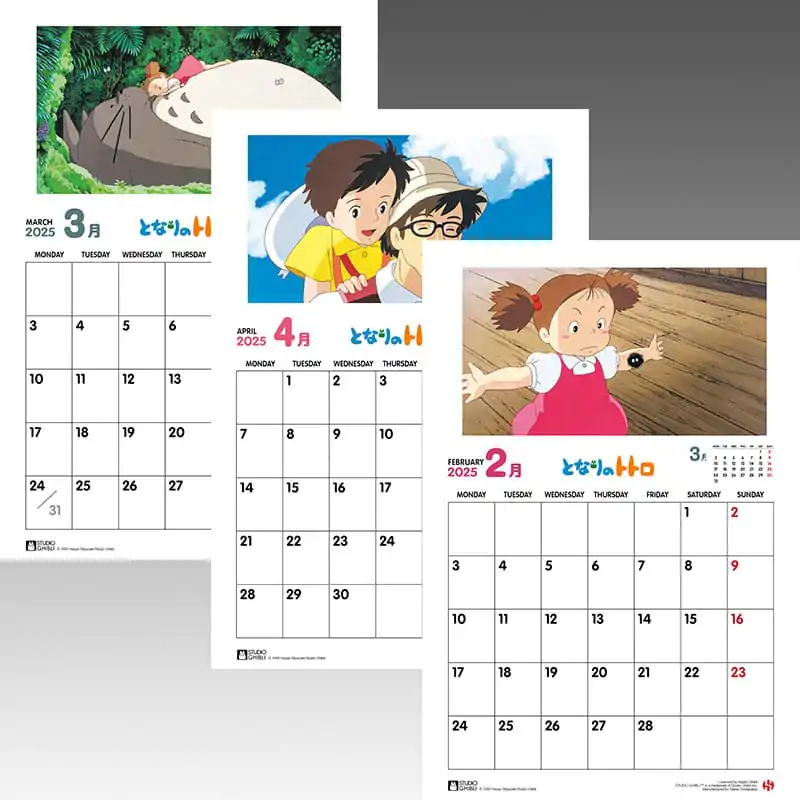 Studio Ghibli Kalender 2025 *Englische Version* Produktfoto