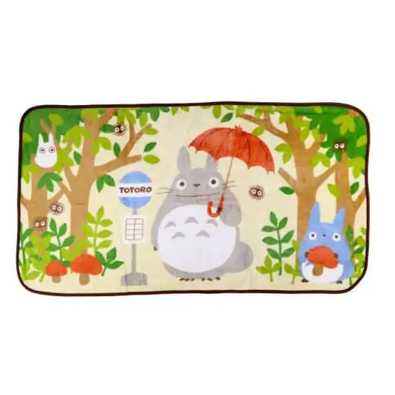 Studio Ghibli Flanell-Fleecedecke Mein Nachbar Totoro Totoro Bus Stop 80 x 150 cm Produktfoto