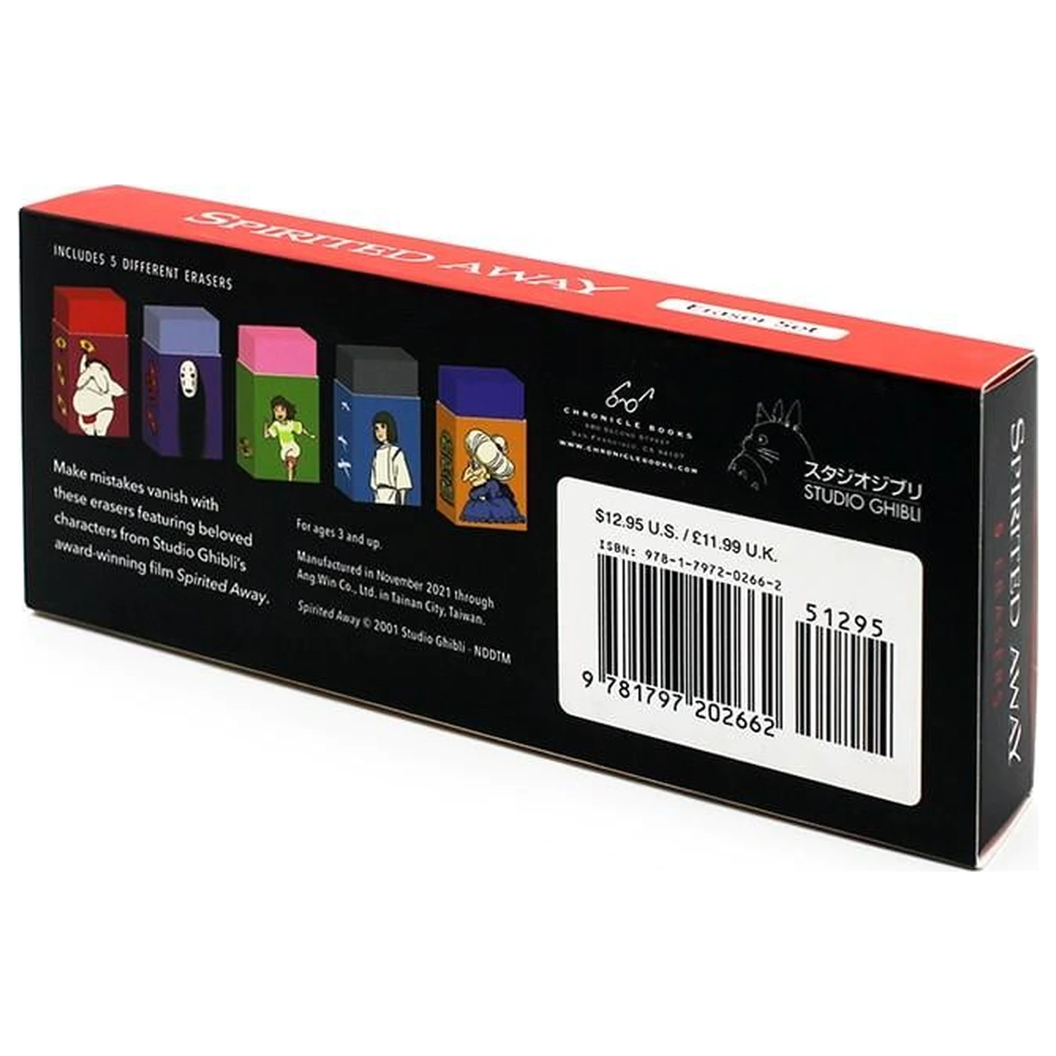 STUDIO GHIBLI Spirited Away Radiergummi-Set Produktfoto