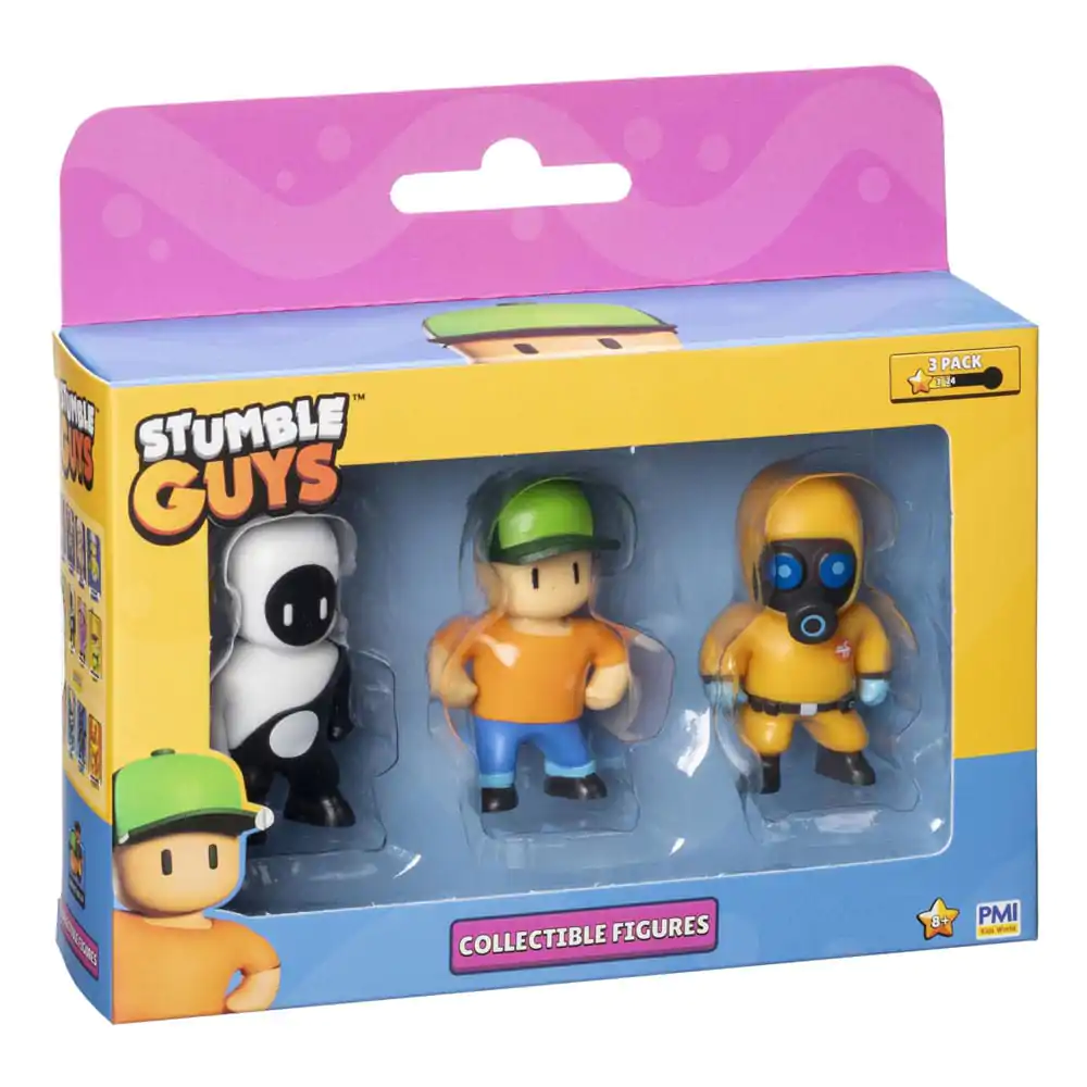 Stumble Guys: Wave 2 3er-Figuren Sammelfiguren in Fensterbox Yang + Mr Stumble + Hazmat NBC Produktfoto