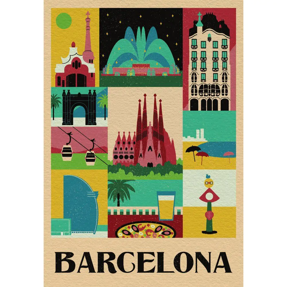 Style in the City Barcelona Puzzle 1000St Produktfoto