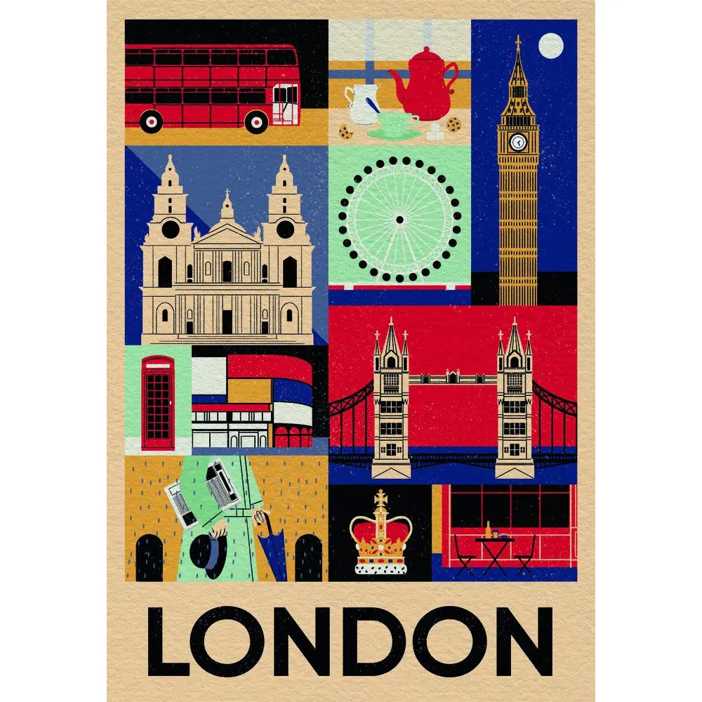Style in the City London Puzzle 1000St Produktfoto