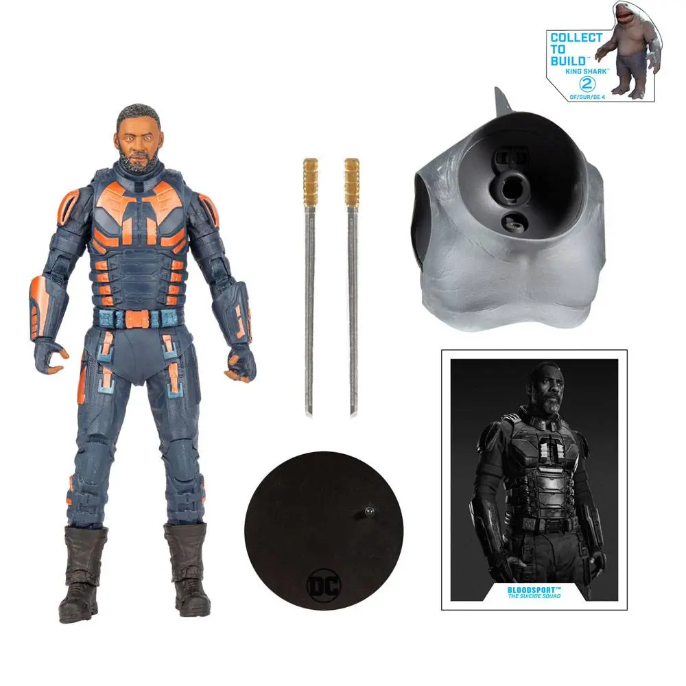 Suicide Squad Build A Actionfigur Bloodsport (Unmasked) 18 cm Produktfoto