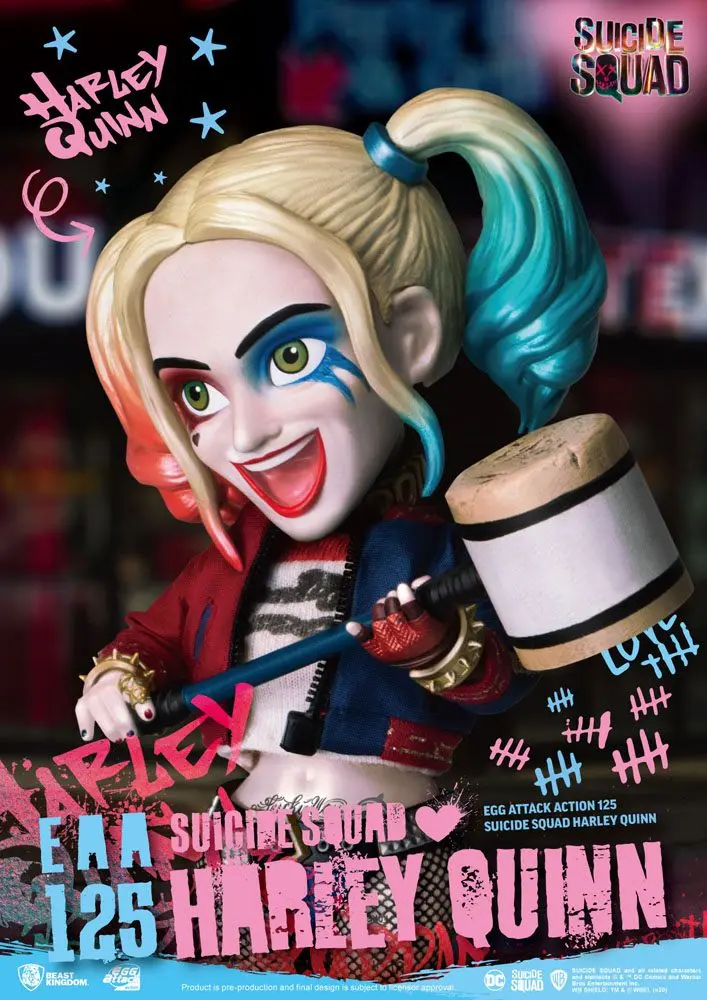 Suicide Squad Egg Attack Action Actionfigur Harley Quinn 17 cm Produktfoto