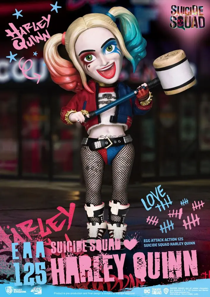 Suicide Squad Egg Attack Action Actionfigur Harley Quinn 17 cm Produktfoto