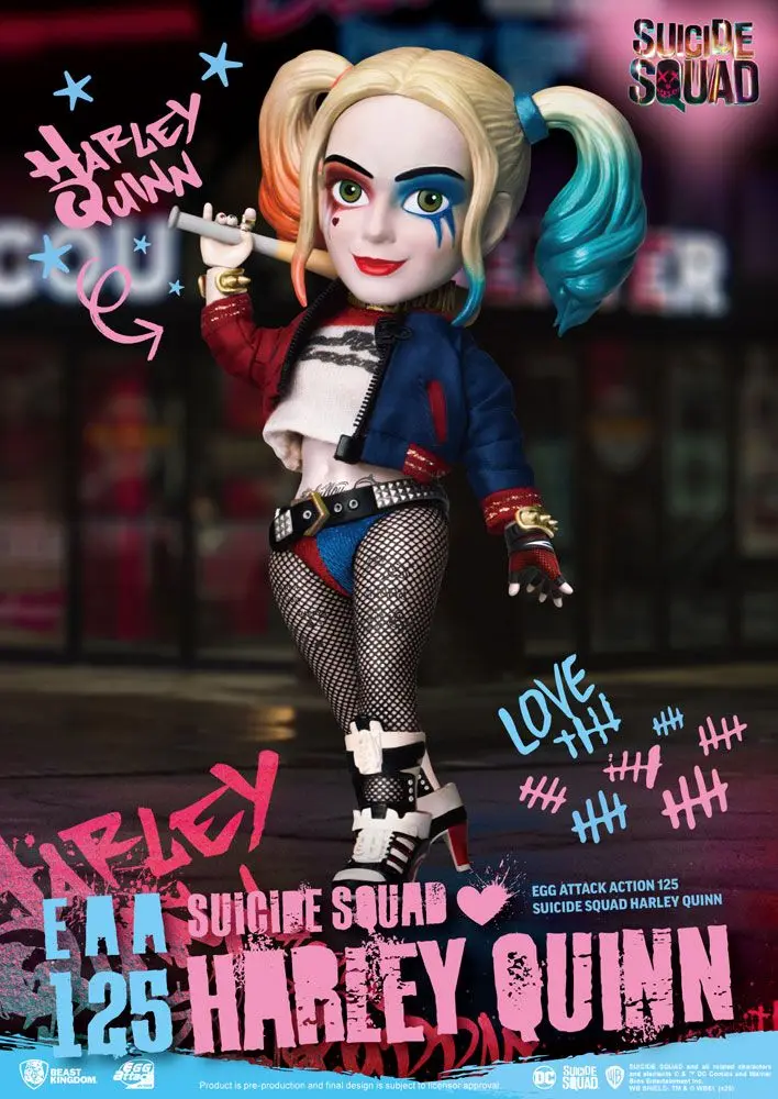 Suicide Squad Egg Attack Action Actionfigur Harley Quinn 17 cm Produktfoto