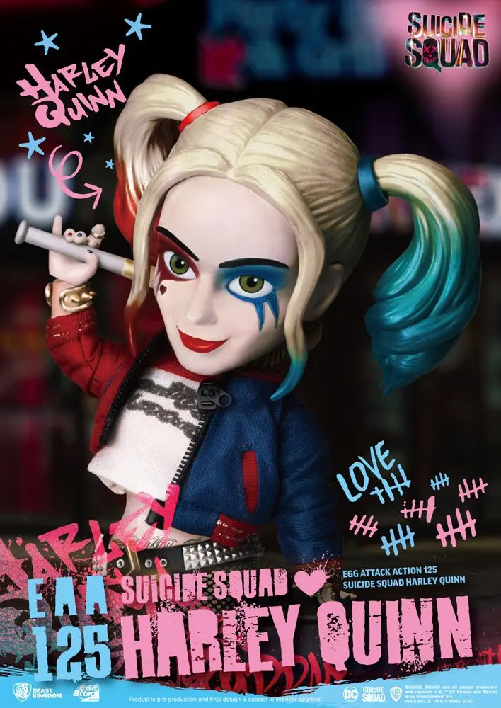 Suicide Squad Egg Attack Action Actionfigur Harley Quinn 17 cm Produktfoto